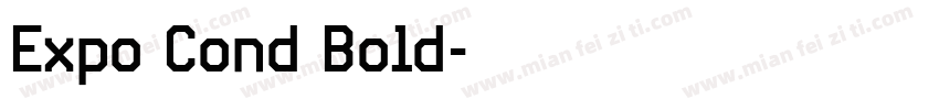 Expo Cond Bold字体转换